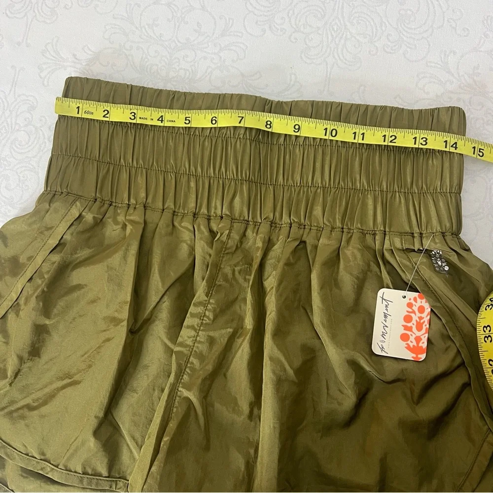 NWT Free People The Way Home Shorts In Army Green Size Large